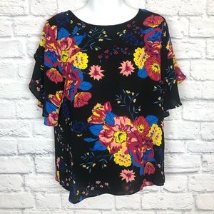 Violet & Claire floral blouse size small